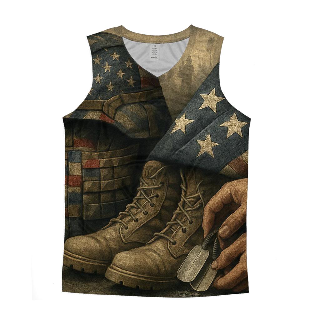 Embedded Honor Patchwork cotton sleeveless tops