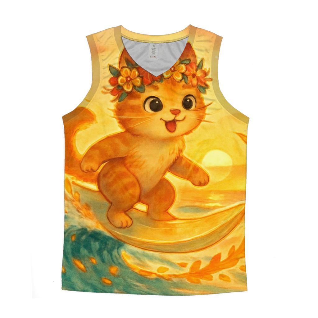 Surfboard Suncat sports performance tank tops