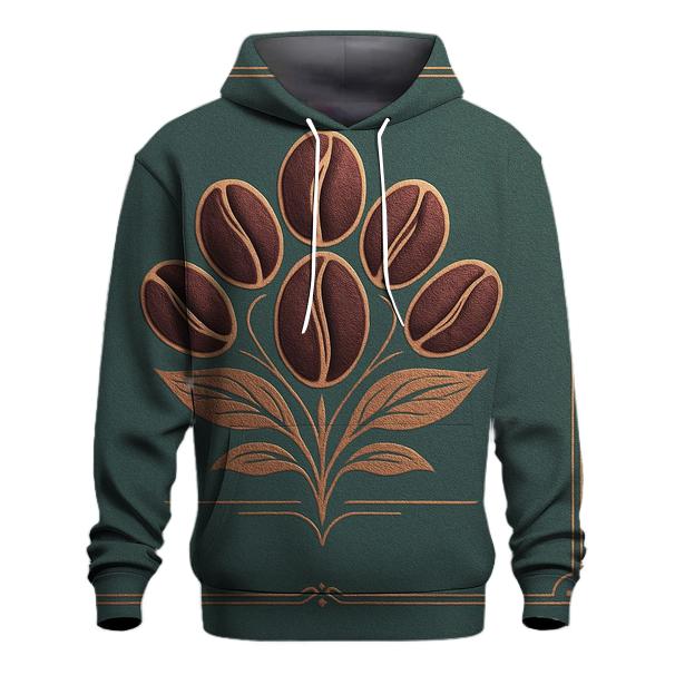 Bean Bloom Emblem embroidered hoodies