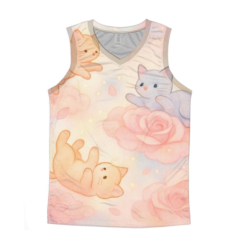 Petal Cloud Kittens custom tank tops