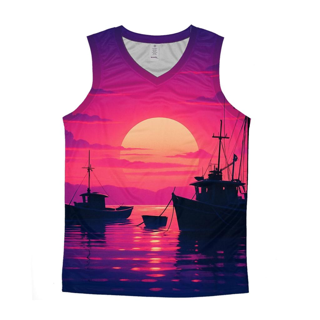 Violet Harbor Echoes cotton sleeveless tops