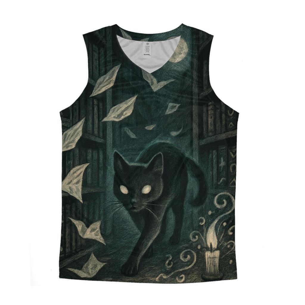Phantom Library Cat custom tank tops
