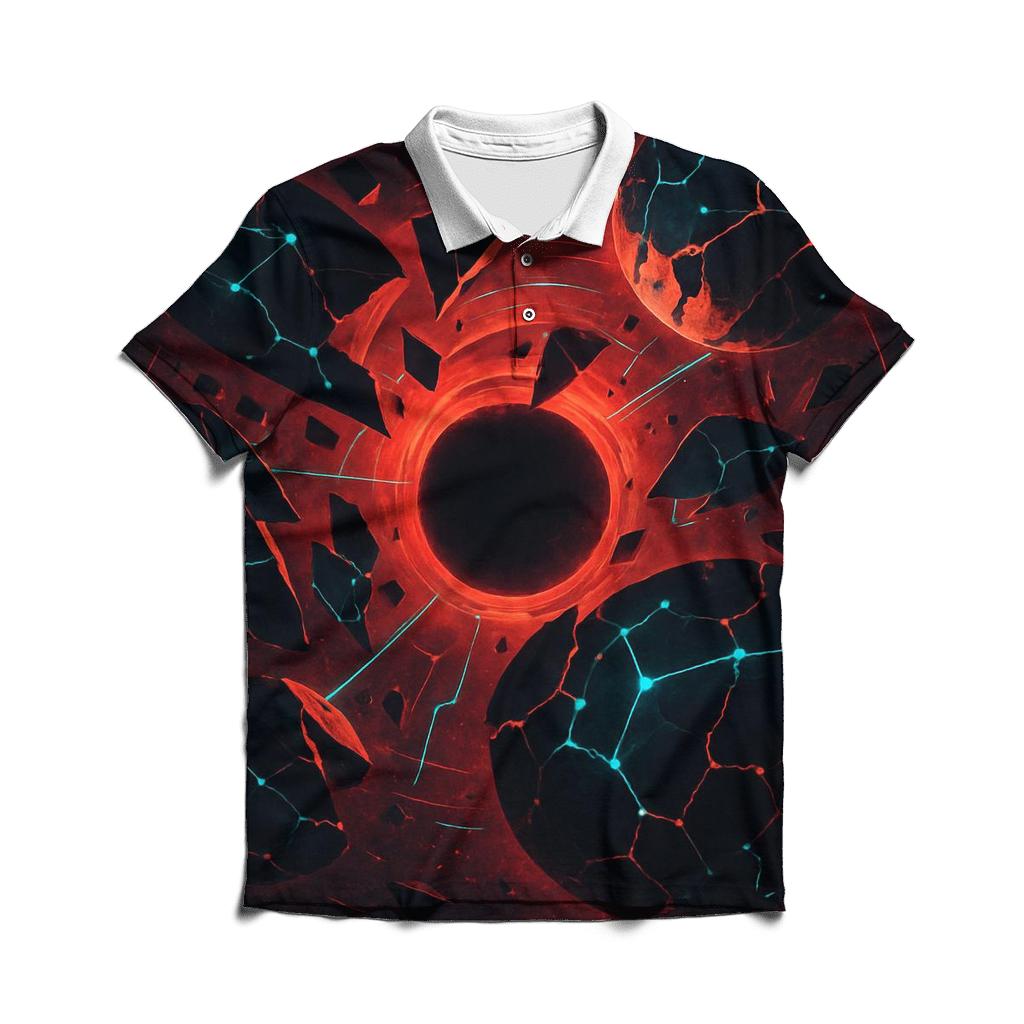 Echoes Of Andromeda premium cotton polo shirts