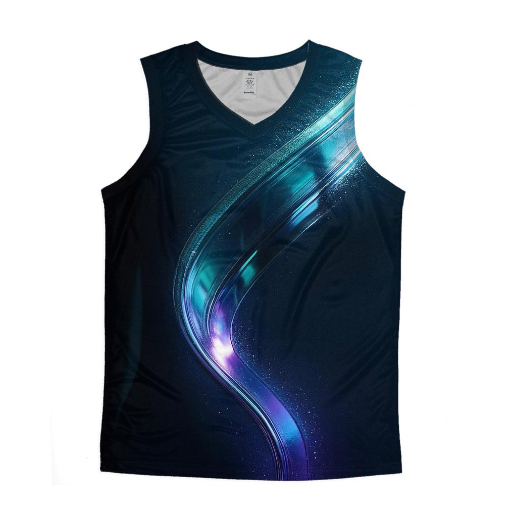 Chromatic Pulse Ribbon sports performance tank tops