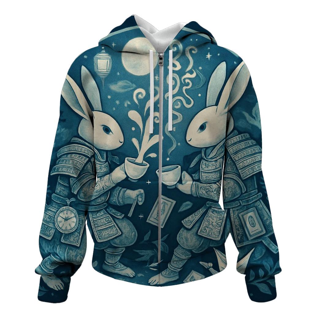 Moonlight Tea Duel pullover hoodies