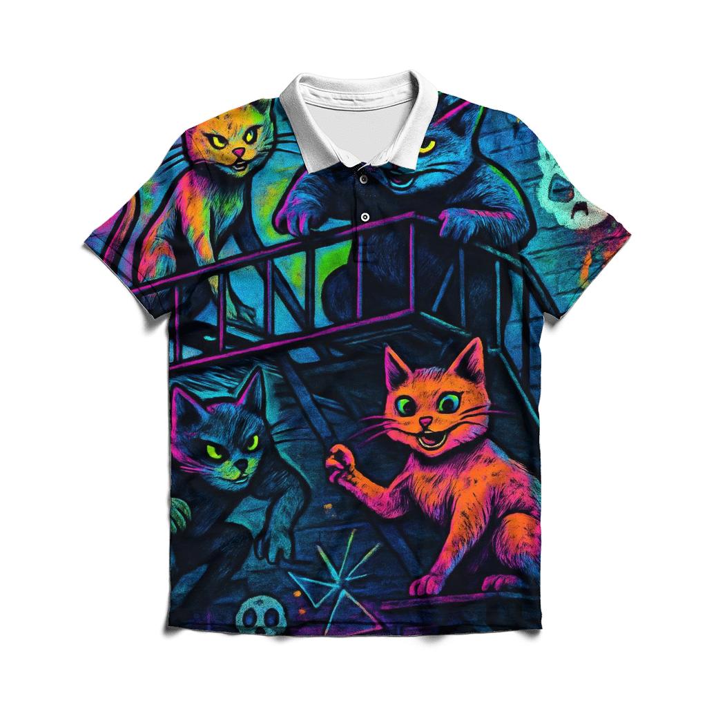 Graffiti Alley Council designer slim fit polos