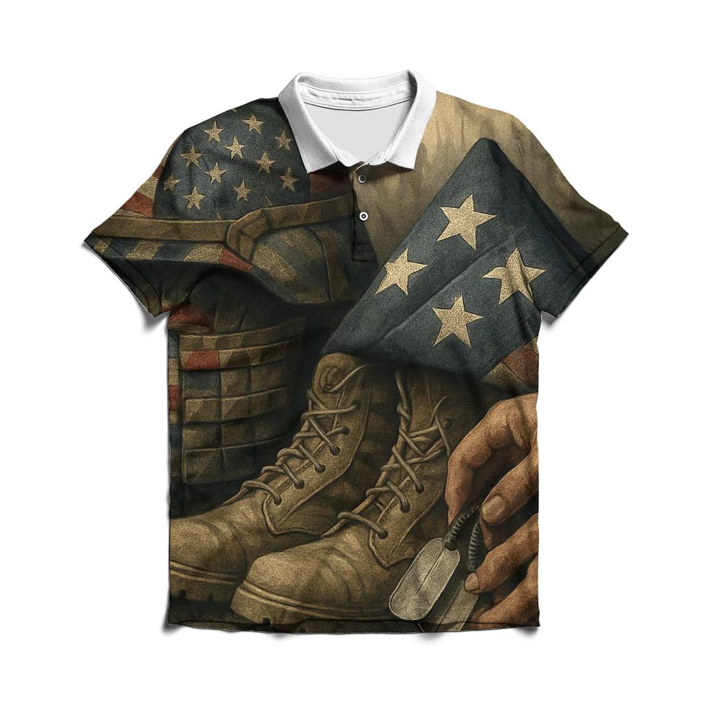 Embedded Honor Patchwork custom polo shirts