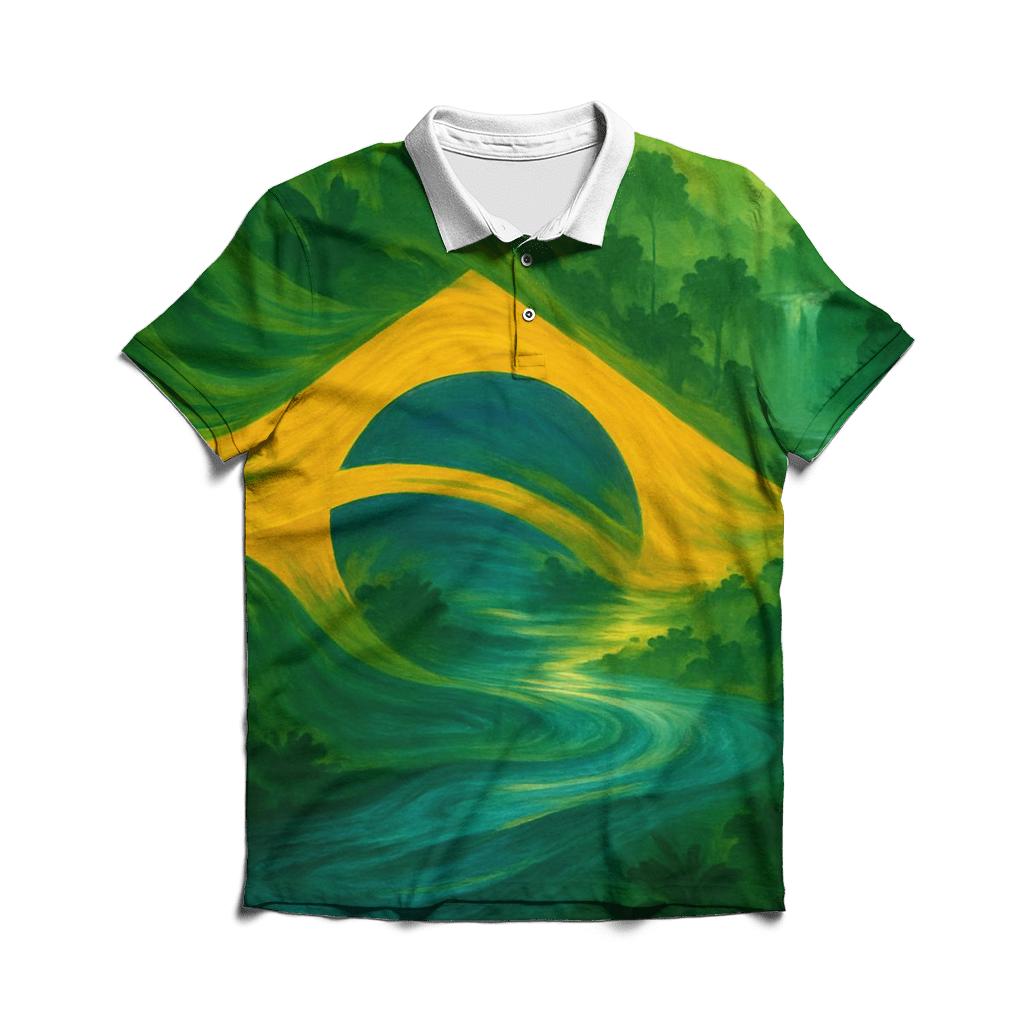 Amazonian Banner Tide casual sports polo shirts