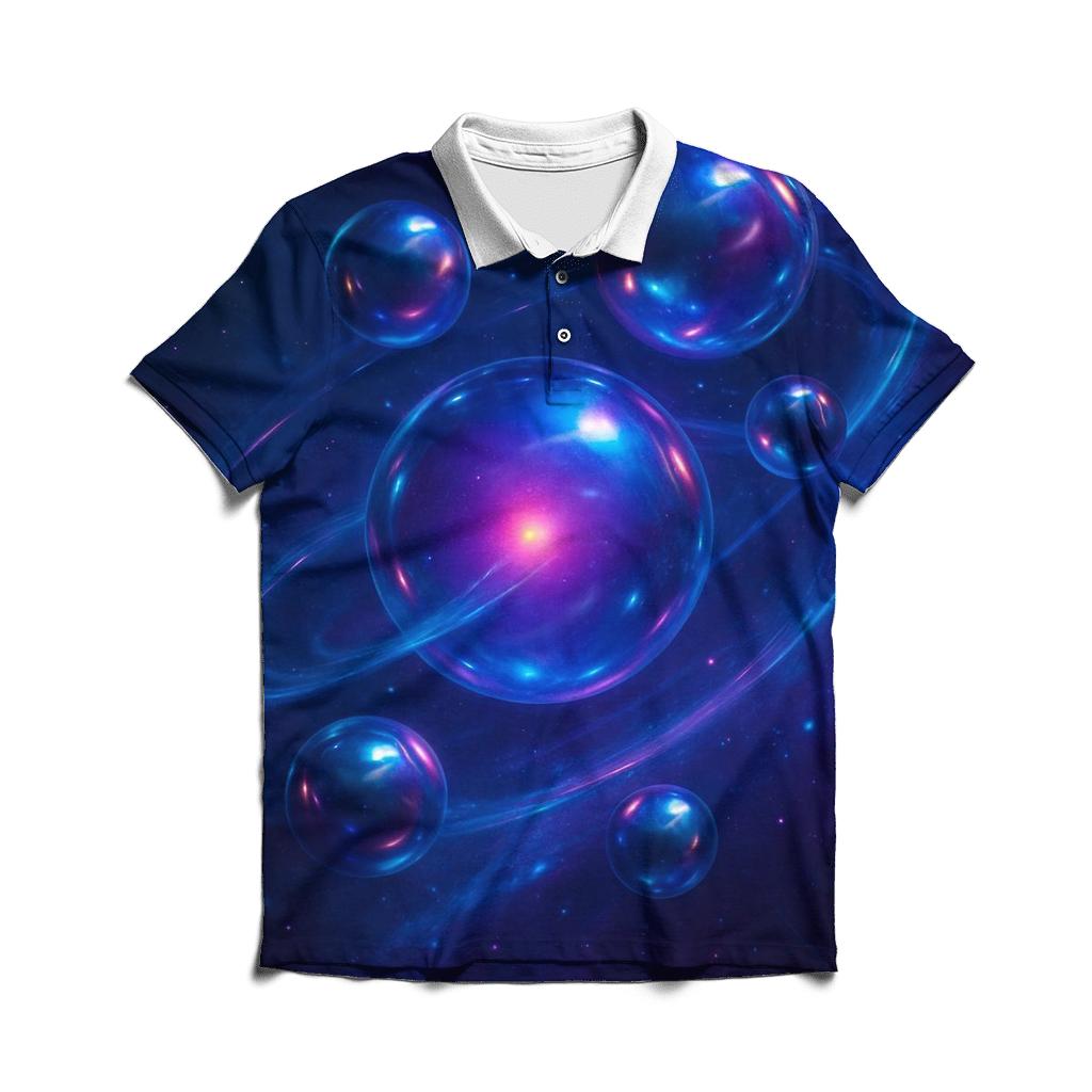 Neon Drift Orbit casual sports polo shirts