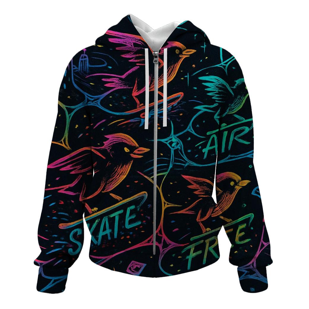 Synaptic Skate Brigade zip-up hoodies