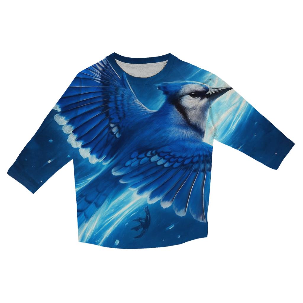 Skyward Blue Jays Flight trendy 3/4 sleeve tops