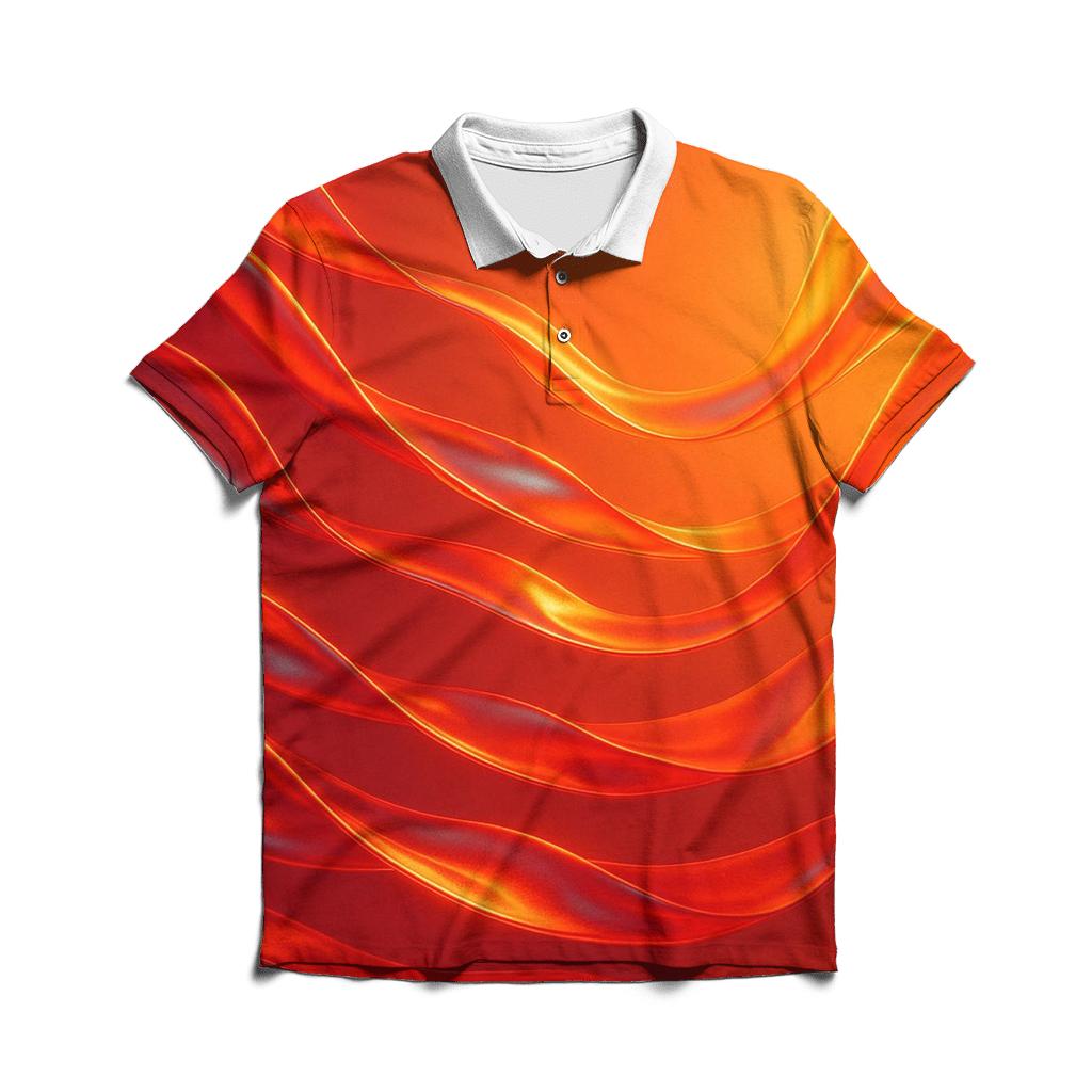 Sunset Silk Currents personalized polo shirts