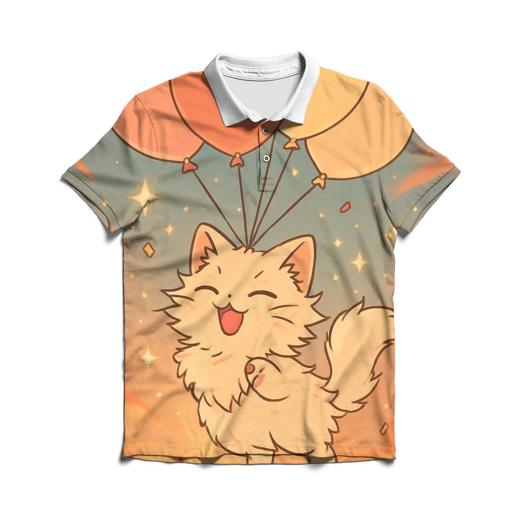 Balloon Dream Floof embroidered polo tops