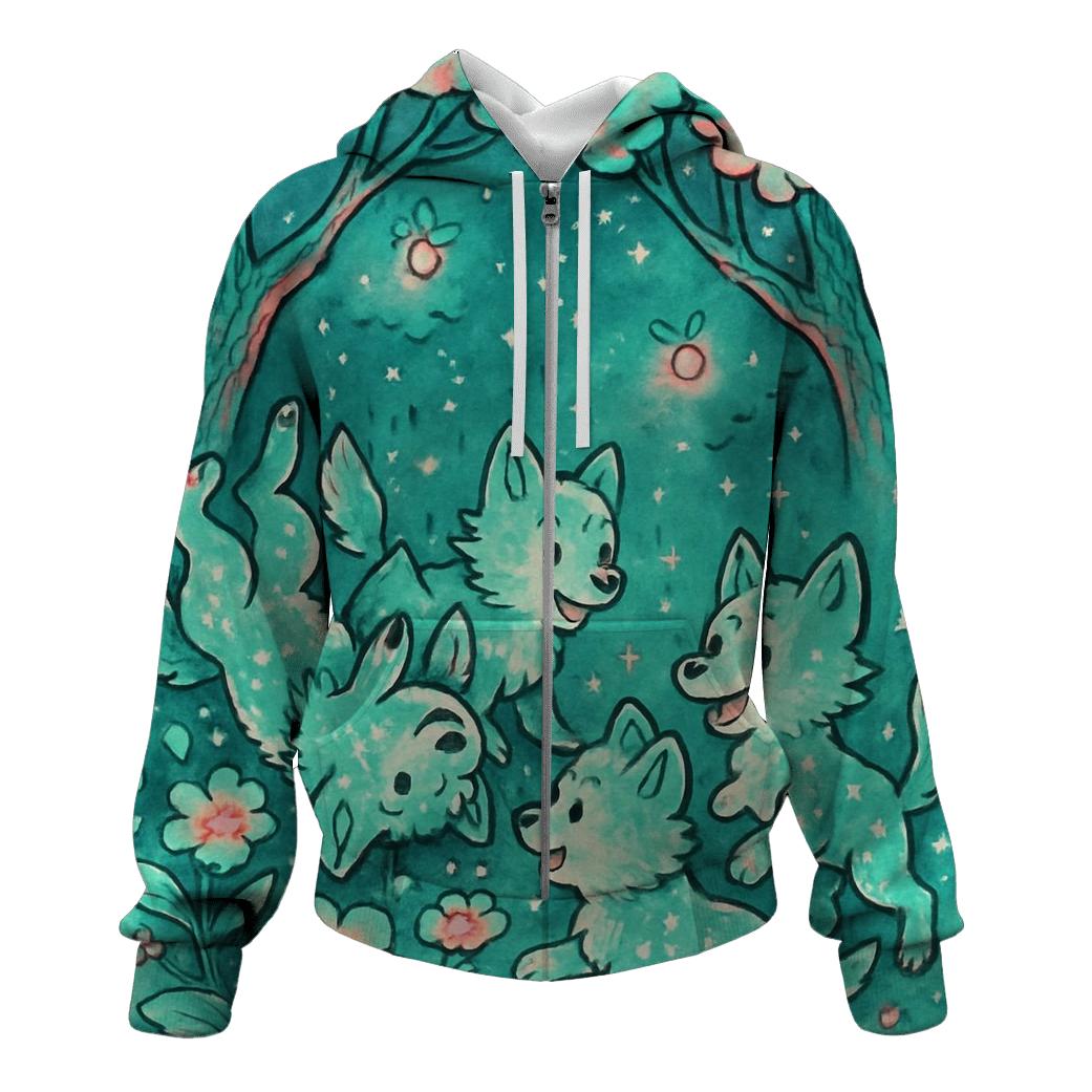 Celestial Pup Garden hoodie trends