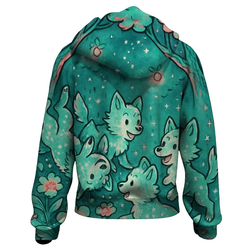Celestial Pup Garden hoodie trends