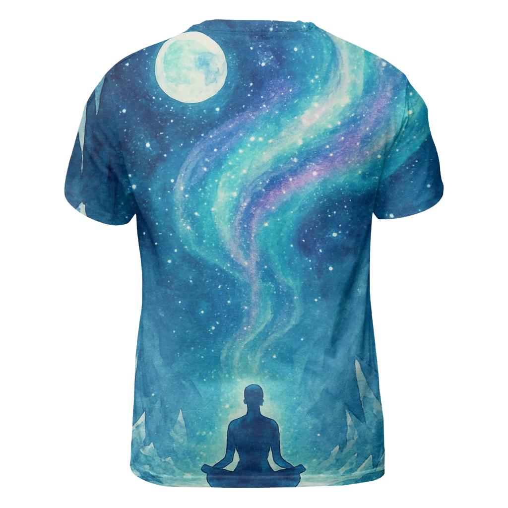 Aurora Hollow creative print fashion shirts