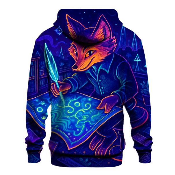 Neon Fox Cartographer lightweight hoodies