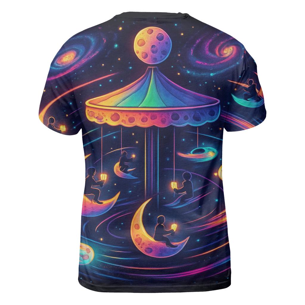 Stardust Carousel artistic all-over print tops