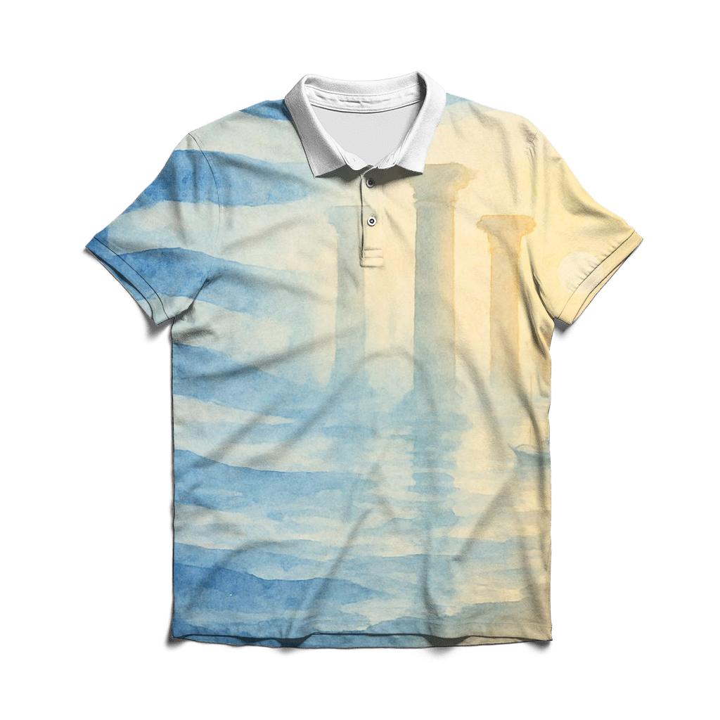 Aegean Ripple branded logo polo shirts