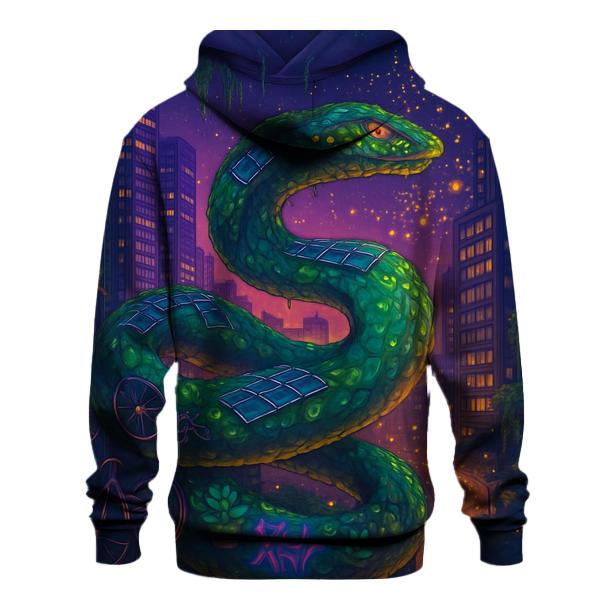 Skyscraper Garden Serpent zip-up hoodies