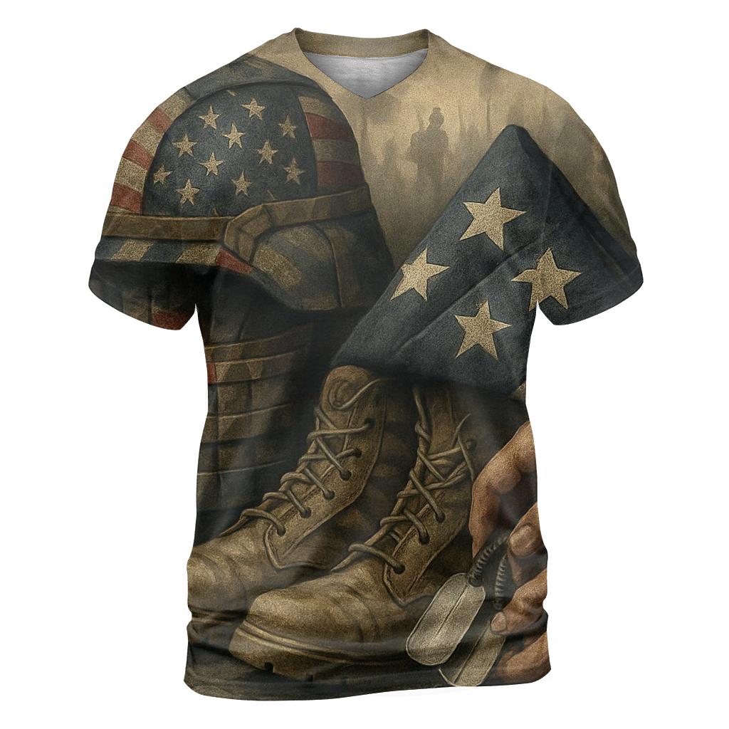 Embedded Honor Patchwork vibrant all-over design tees