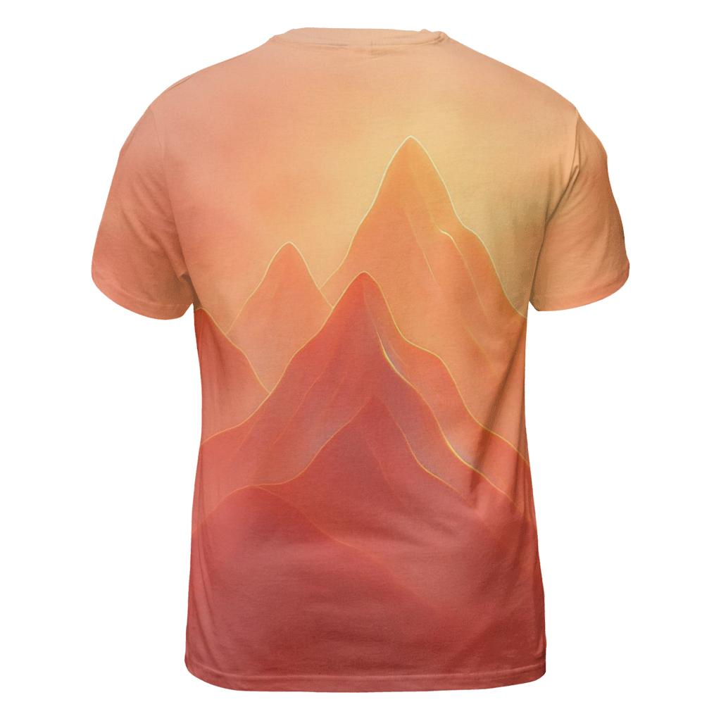 Chromatic Mountain Veil statement graphic shirts
