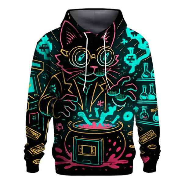 Arcade Alchemist Cat heavyweight hoodies