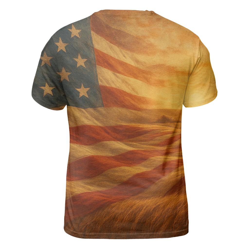 Harvest Stars Panorama artistic all-over print tops