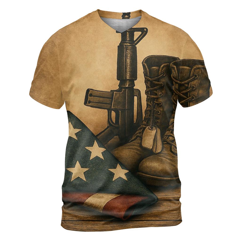 Folded Honor Still Life statement graphic shirts