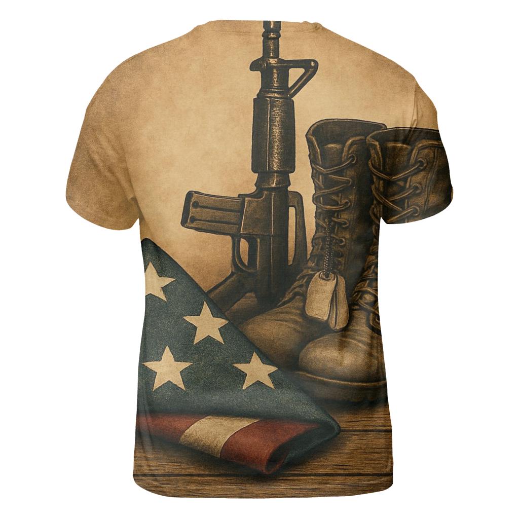 Folded Honor Still Life statement graphic shirts