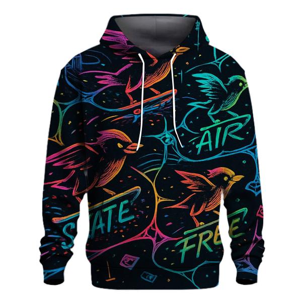 Synaptic Skate Brigade graphic hoodies