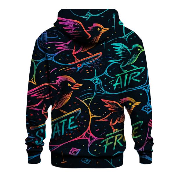 Synaptic Skate Brigade graphic hoodies