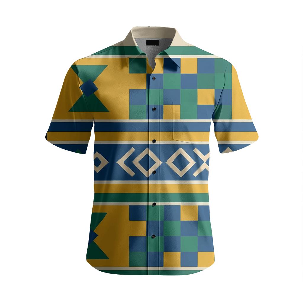Kente Geometry Band premium embroidered apparel
