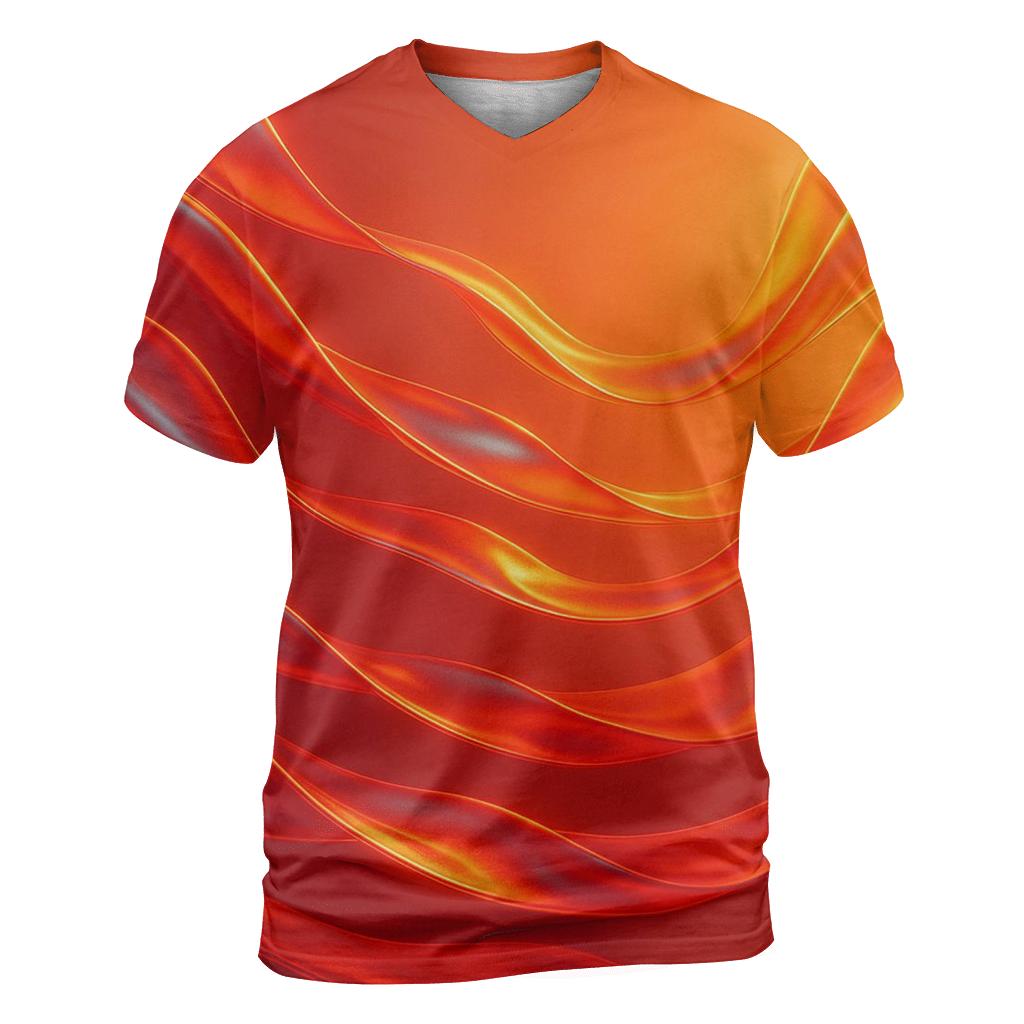 Sunset Silk Currents trendy printed shirt styles