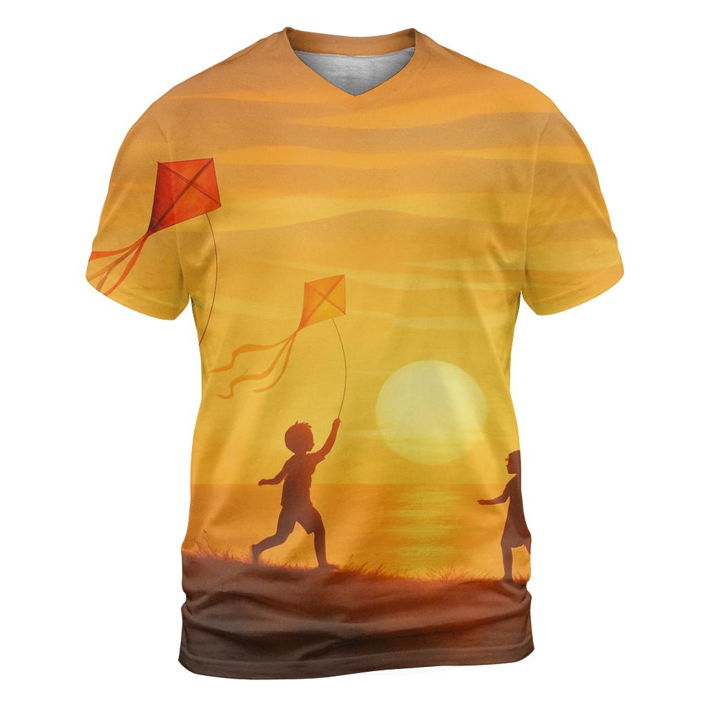 Golden Kite Escapade creative print fashion shirts