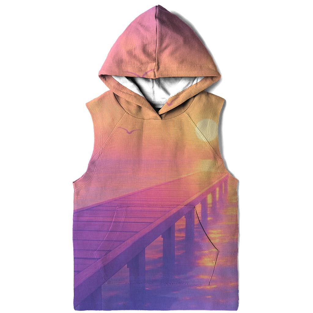 Lavender Pier Reverie embroidered hoodies