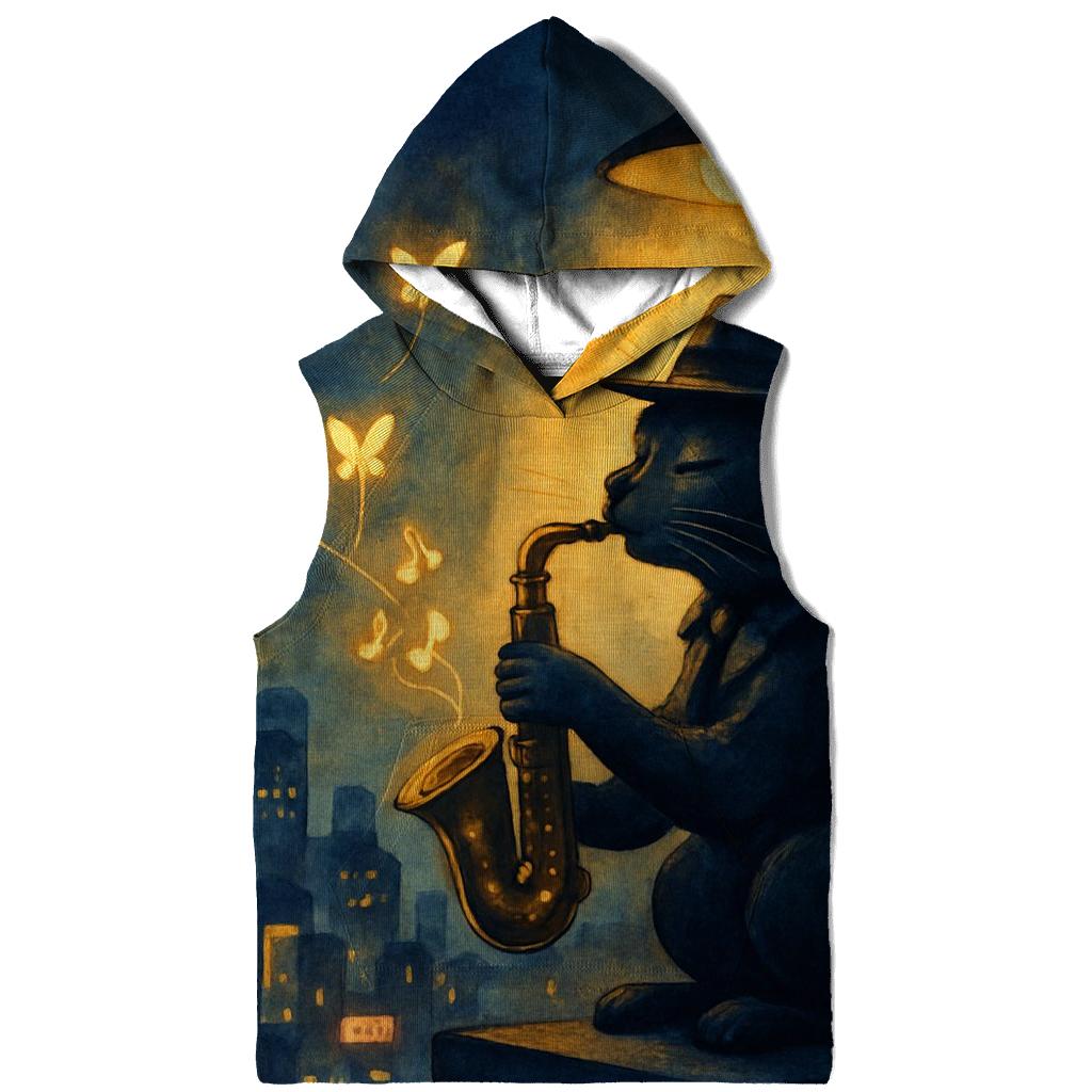 Rooftop Jazz Stray graphic hoodies