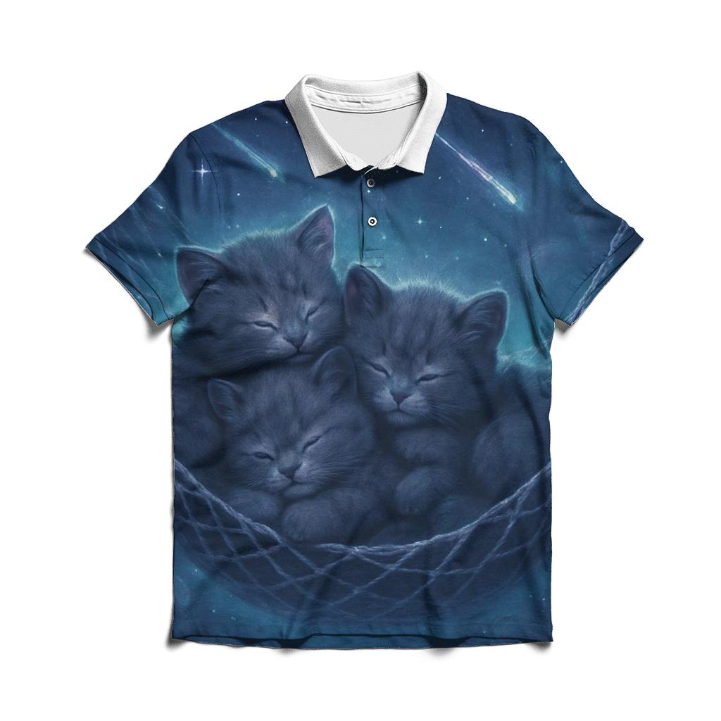 Meteor Shower Naptime branded logo polo shirts