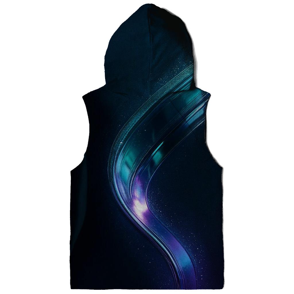 Chromatic Pulse Ribbon pullover hoodies