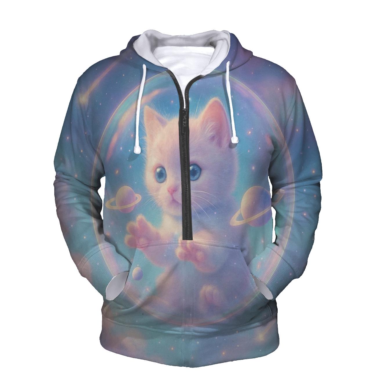 Galactic Dreamer Kitten heavyweight hoodies