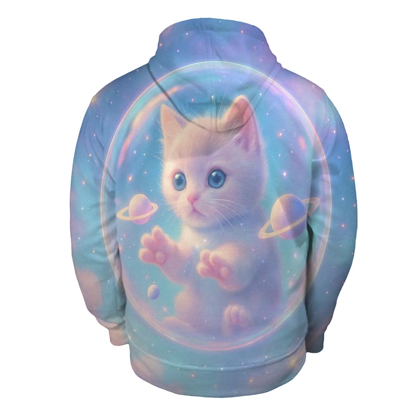 Galactic Dreamer Kitten heavyweight hoodies