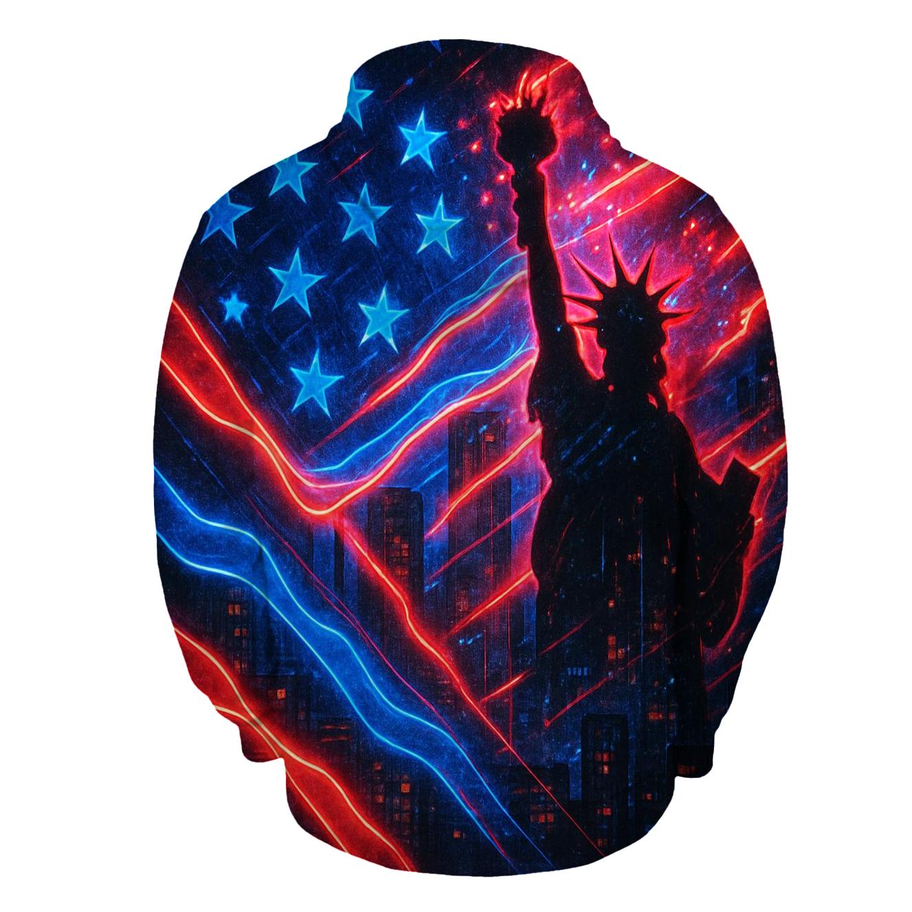 Liberty Neon Mosaic embroidered hoodies