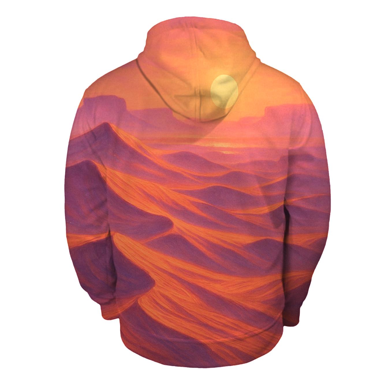 Coral Dune Horizon printed hoodies