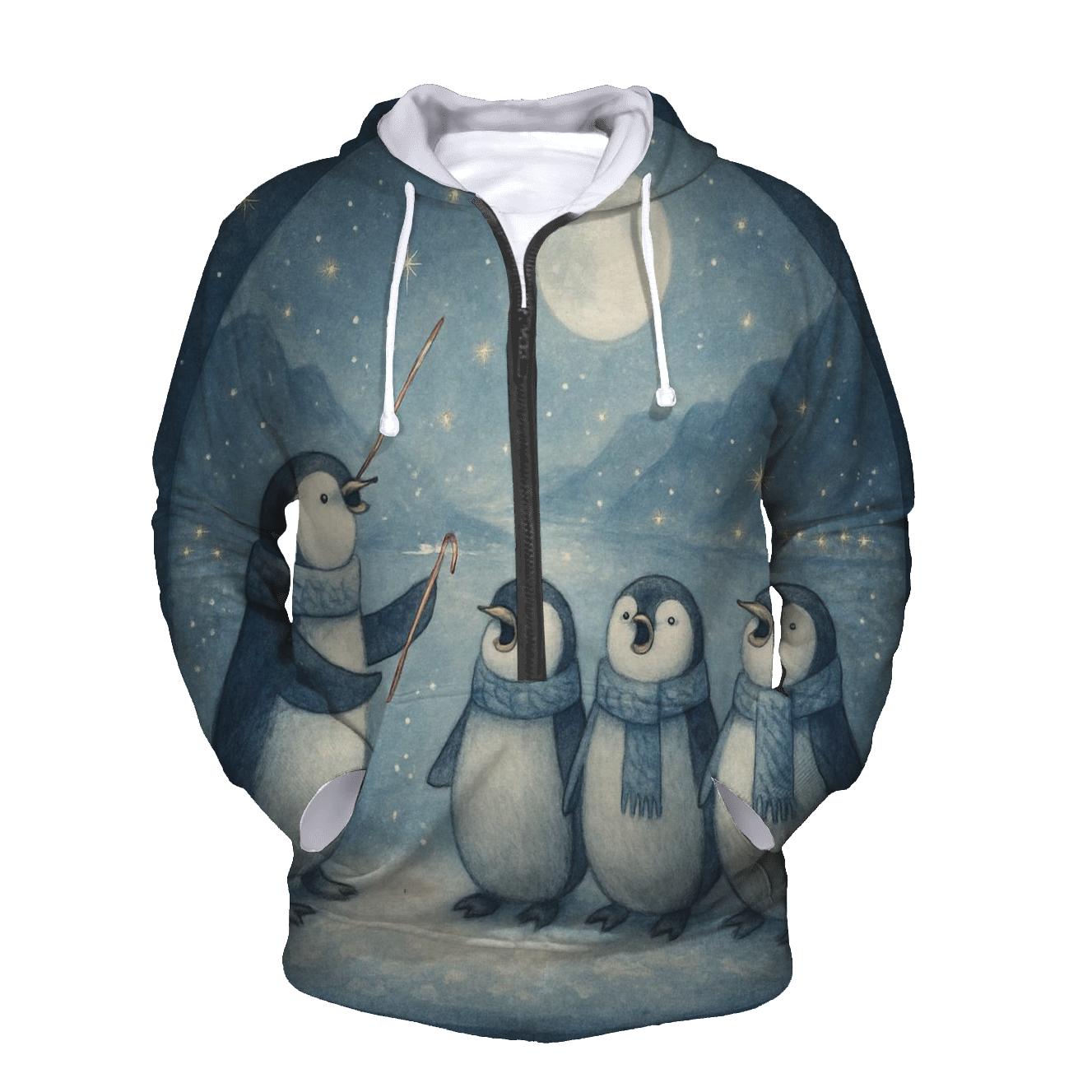 Penguin Carol Quartet embroidered hoodies