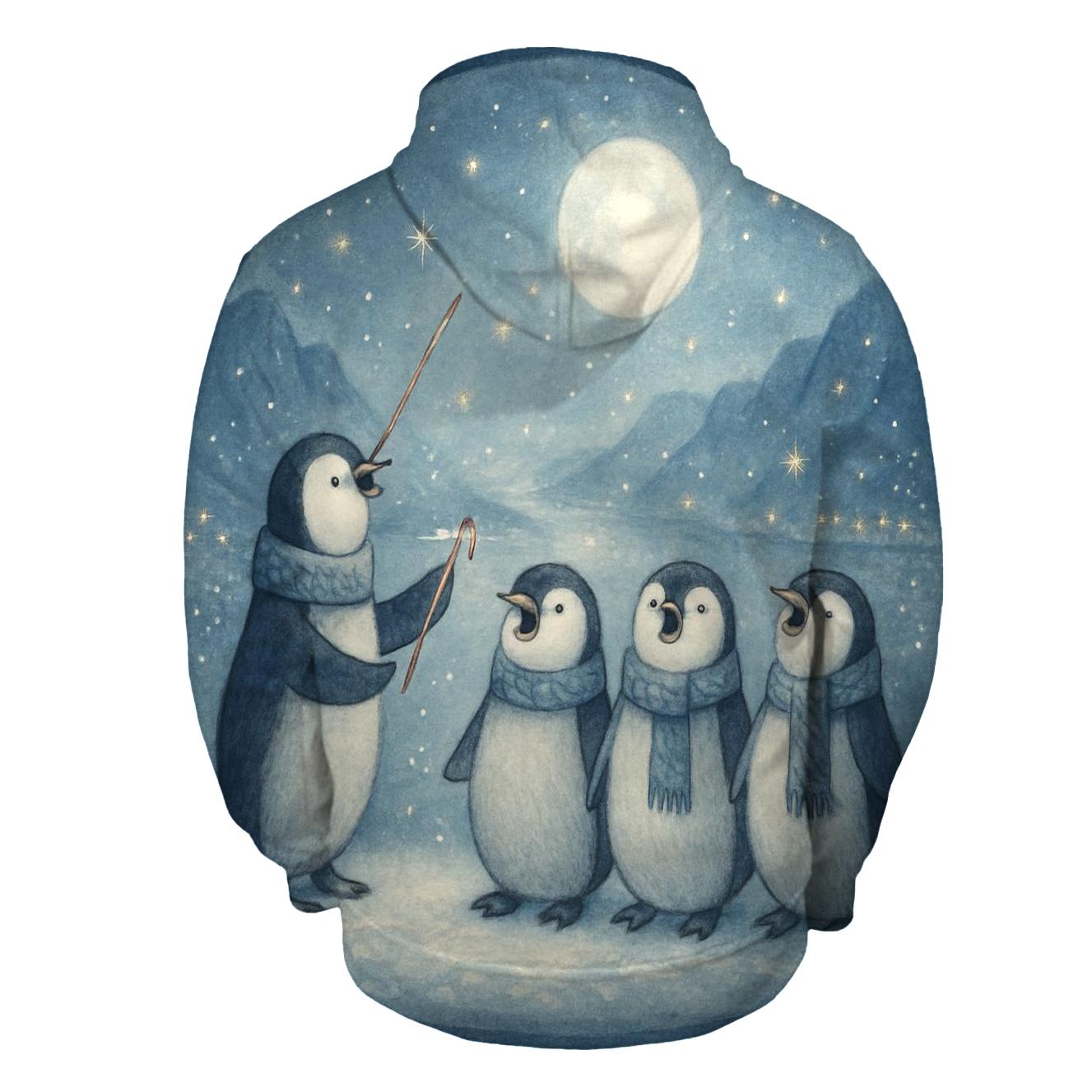 Penguin Carol Quartet embroidered hoodies