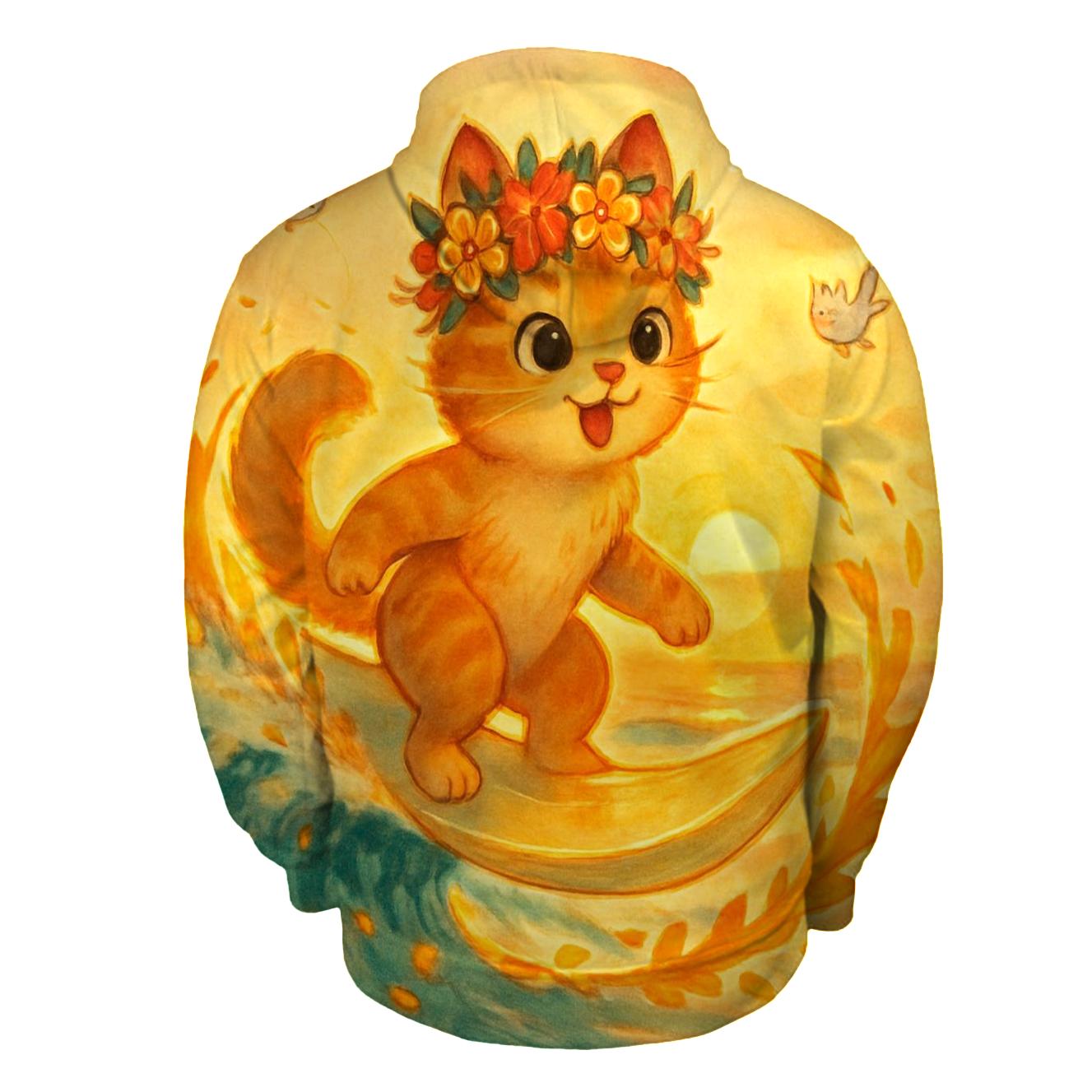 Surfboard Suncat embroidered hoodies