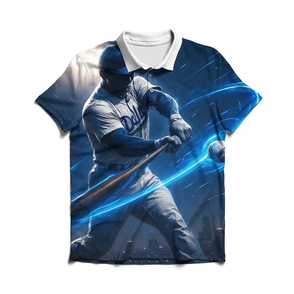 Blue Energy Swing stylish collar polo tees