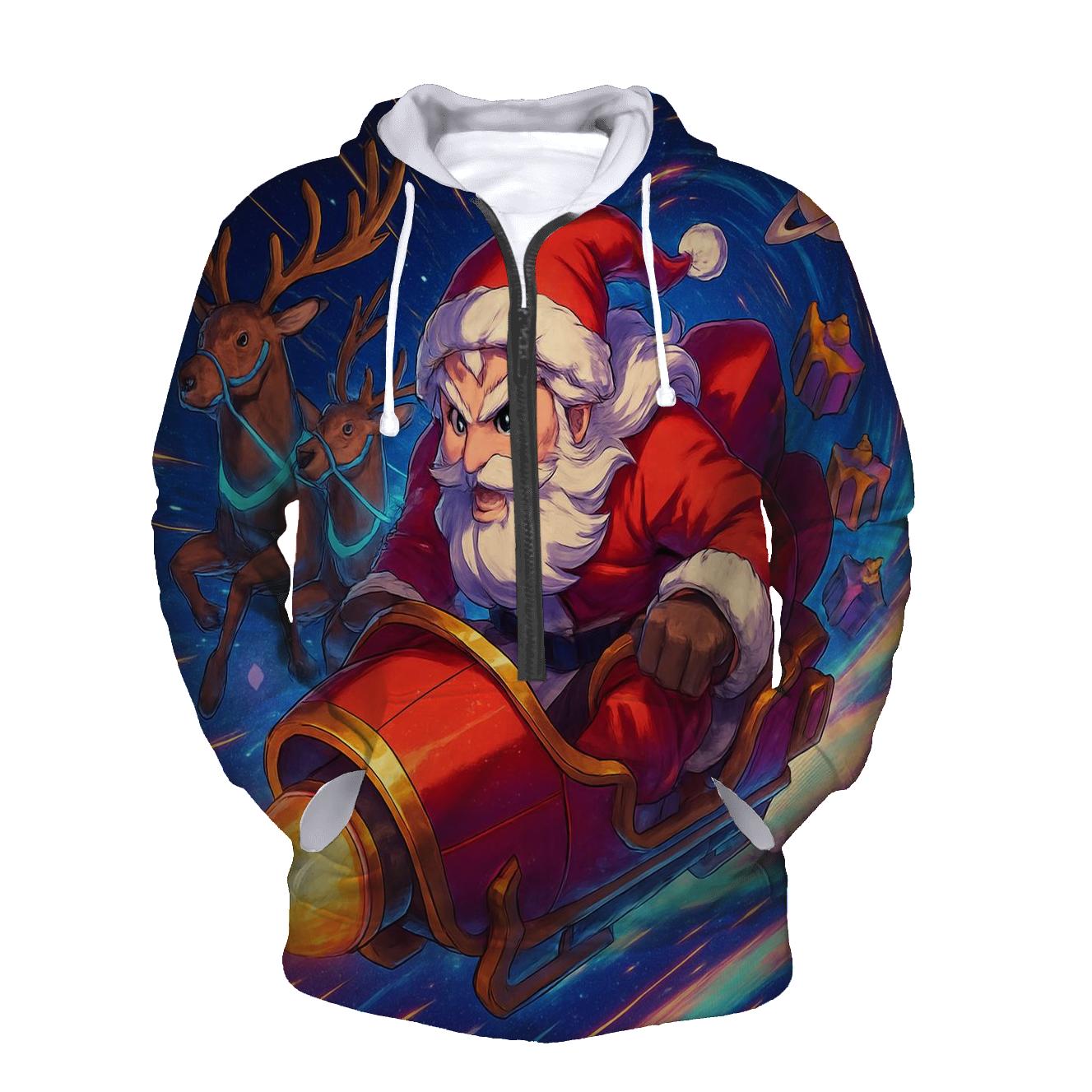 Cosmic Sleigh Race hoodie designs