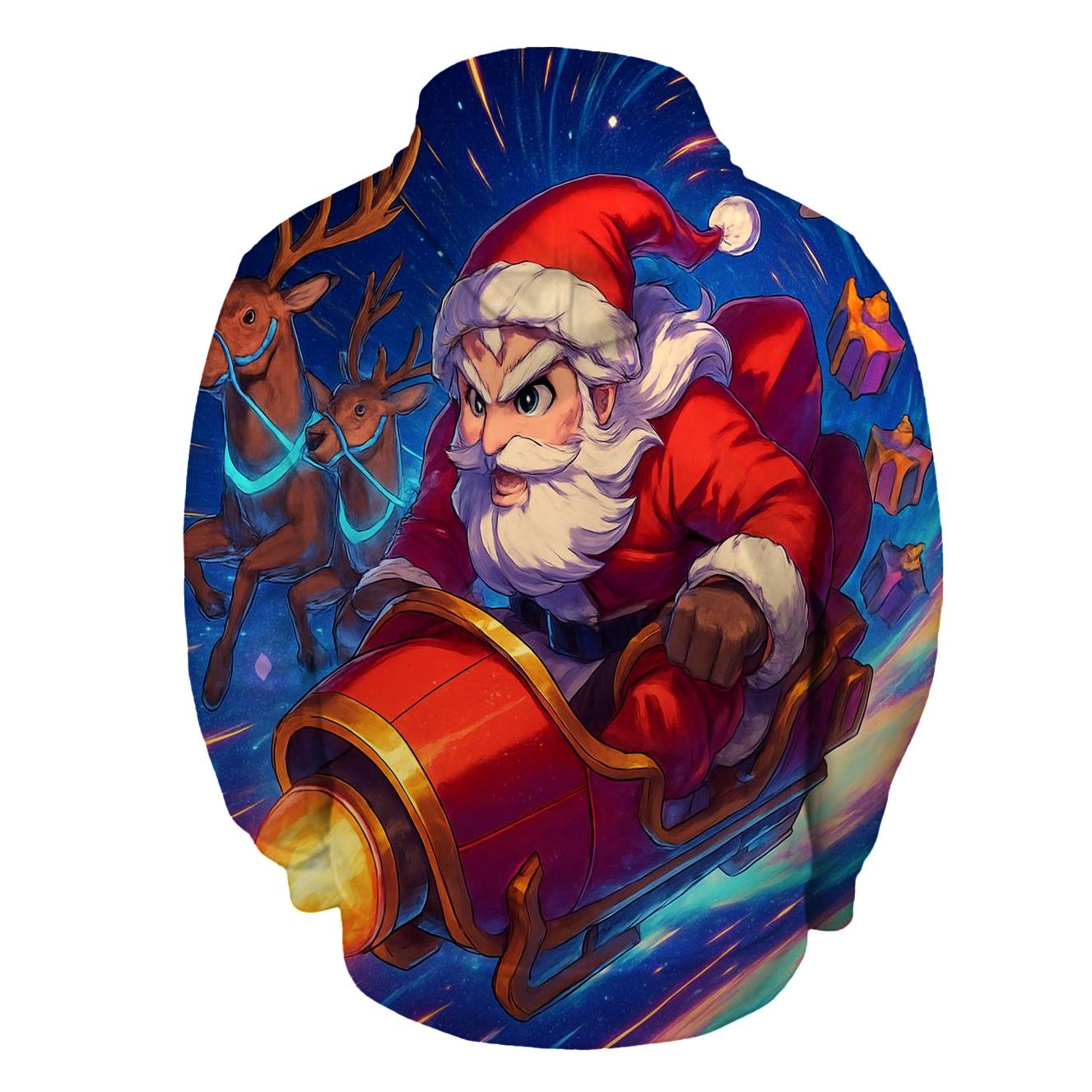 Cosmic Sleigh Race hoodie designs