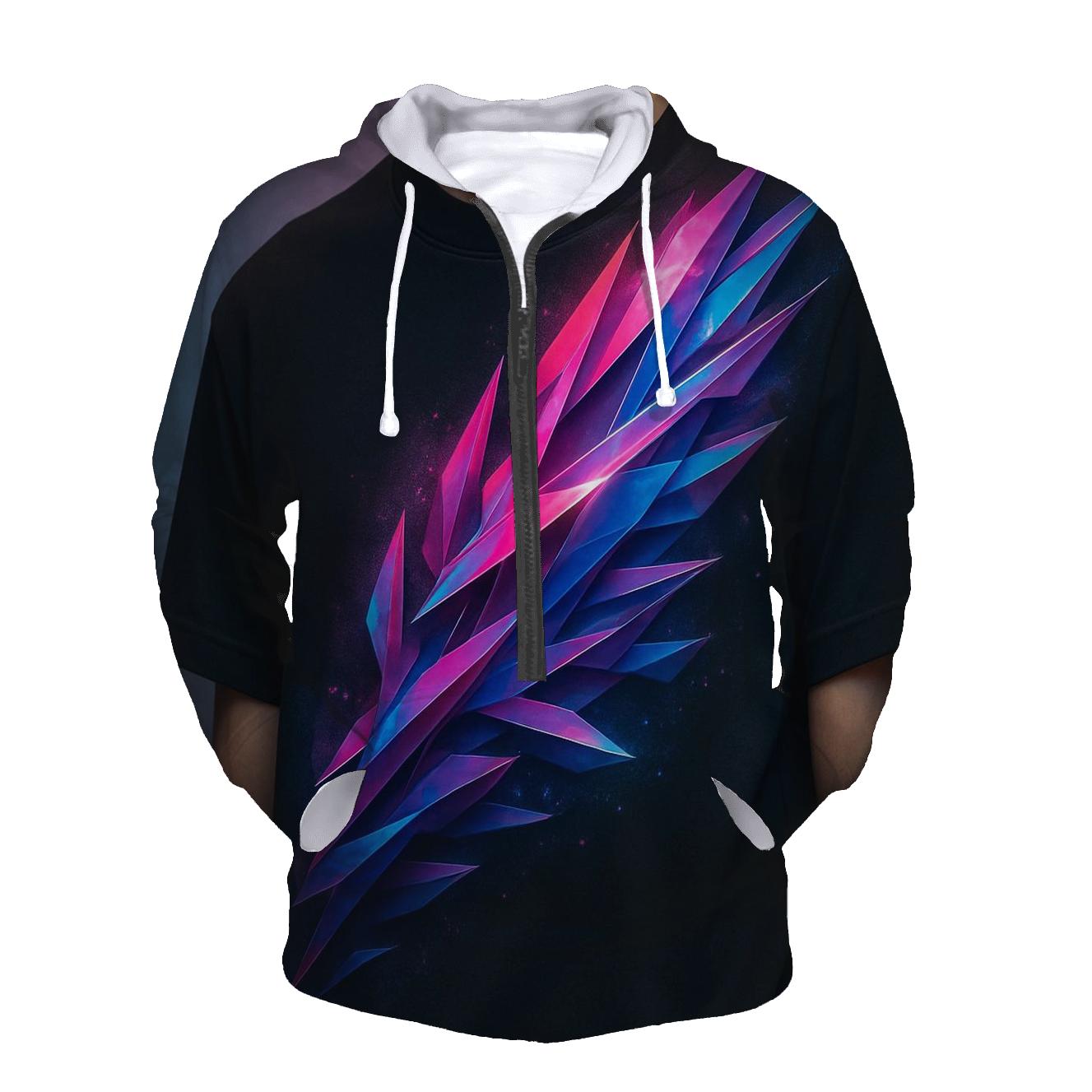 Electric Coral Cascade hoodie trends